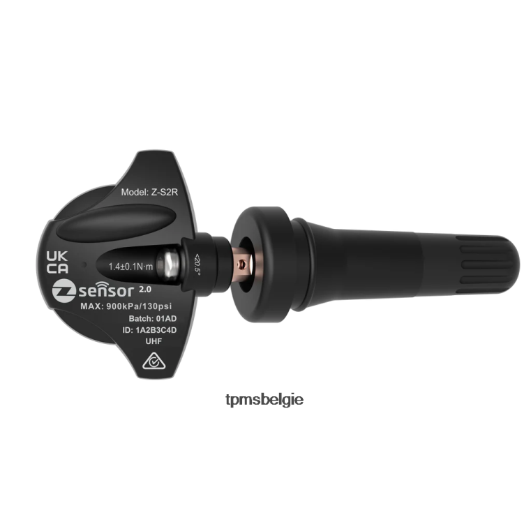 Abarth oe vervangende tpms-sensor - oe p/n bhb637140 freq 433mhz - TPMS België 20VVDB178 rubberen klepsteel