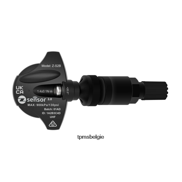 mini oe vervangende tpms-sensor - oe p/n 36106874830, 36106798872 freq 433mhz - Bandenspanning Sensor Bmw 20VVDB780 metalen klepsteel - zwart