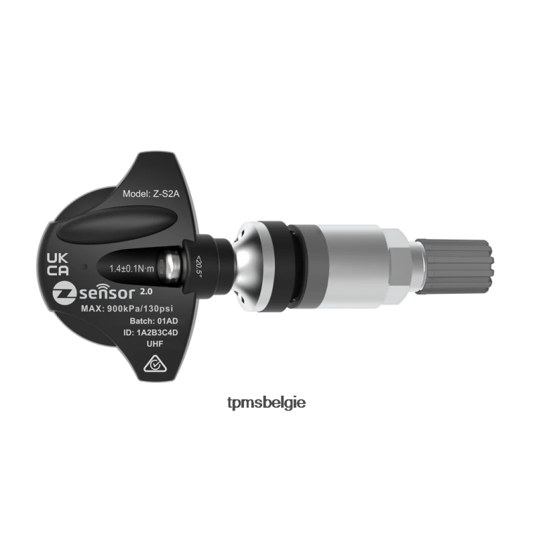 volkswagen oe vervangende tpms-sensor - oe p/n 3aa907275 freq 433mhz - TPMS Sensor Inleren 20VVDB486 metalen klepsteel - zilver